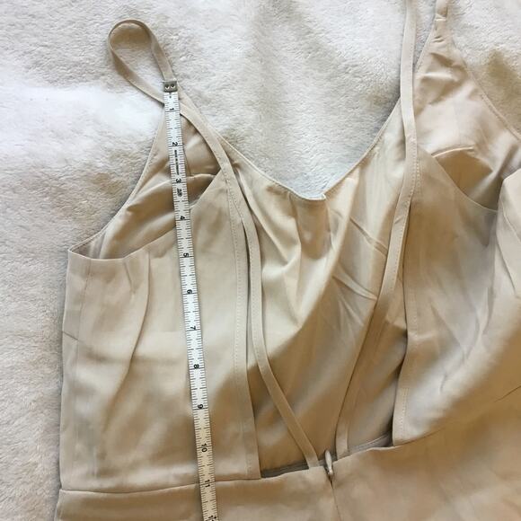 Love Bonito Beige Adriena Padded Strappy Back Jumpsuit - Picture 15 of 16